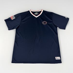 Cincinnati Reds True Fan Series Jersey Shirt XL Navy USA Flag Sleeve MLB